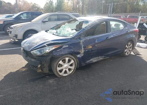 2013 Hyundai Elantra Limited z USA, uszkodzony, nr VIN 5NPDH4AE8DH184897